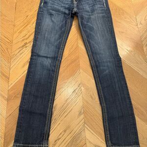 Classic Blue Skinny Leg Women's Jeans express rock denim stitching fall vintage